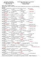 Đề thi thử thpt quốc gia môn Tiếng Anh (30)