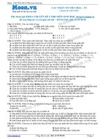 50 Câu hỏi trắc nghiệm Các nhân tố tiến hóa P2