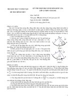 Đề thi Học sinh giỏi quốc gia năm 2011 môn lý ngày 1 lớp 12