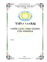chiến lược kinh doanh của công ty cổ phần sữa việt nam vinamilk