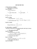 đề ôn tập học kì 2 lớp 12 môn toán, đề thi thử số 8