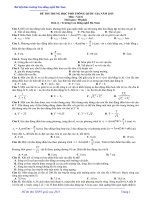 cao đẳng nghề hà nam Đề thi thử kì thi quốc gia 2015 môn Vật lí