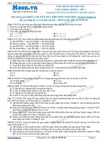 Đề 1 Ứng dụng di truyền vào chọn giống