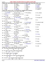 đề ôn tiếng anh lớp 8,đề thi số 3