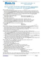 30 Câu hỏi trắc nghiệm Thuyết tiến hoá hiện đại và thuyết tiến hóa trung tính