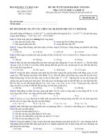 Đề thi chính thức - 2014 - Môn Vật lý - Khối A, A1 - Bộ GD&ĐT