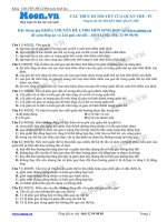 Câu hỏi trắc nghiệm Cấu trúc di truyền của quần thể P1