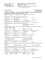 Đề hoá học lớp 10 - ôn thi kiểm tra, thi học sinh giỏi sưu tầm tham khảo (37)