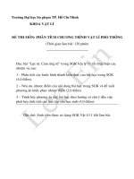 Đề thi cuối kì môn Phân tích chương trình VLPT 2013 (HCMUP)