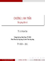 BÀI GIẢNG ĐẠI SỐ TUYẾN TÍNH