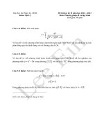 Đề thi Phương pháp số và lập trình 2013 khoa Vật lý (HCMUP)