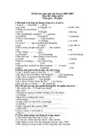 đề tham khảo ôn thi hsg tiếng anh 8, test 65