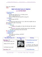 Tiết 3  Hóa 9  Một số Oxit quan trọng(SO2)