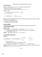 đề thi thử kì thi tốt nghiệp thpt môn toán, đề thi số 15