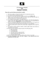 Đề thi Thực hành Asian Physics Olympiad 2012 Ngày thứ 2 môn vật lý