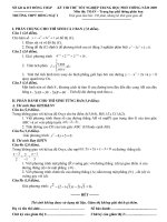 đề thi thử kì thi tốt nghiệp thpt môn toán, đề thi số 5