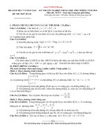 ĐỀ THI THỬ tốt NGHIỆP năm 2014