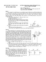 Đề thi học sinh giỏi quốc gia bảng A - năm học 2005 - Ngày thi thứ nhất môn Vật lý