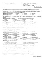 ĐỀ KIỂM TRA MÔN TIẾNG ANH- LỚP 12 (Năm học 2012-2013) mã đề_789