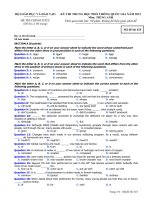 mã đề 425 Đề Thi Tiếng Anh Quốc Gia 2015