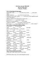 đề tham khảo ôn thi hsg tiếng anh 8, test 66