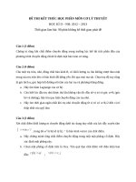 Đề thi Cơ lý thuyết HK2 12-13 ĐH Sư phạm