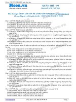 40 Câu hỏi trắc nghiệm Quần thể P3