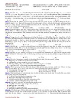 Thi thử vật lý Đại Học Vinh lần cuối 2015