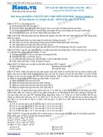 Đề 2 Di truyền học Người