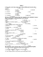 Đề thi tiếng anh lớp 6 (21)