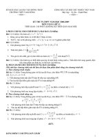 đề thi thử kì thi tốt nghiệp thpt môn toán, đề thi số 19