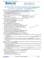 40 Câu hỏi trắc nghiệm Quần thể P2