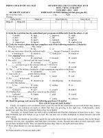 đề thi hk 2 môn anh lớp 7,số 2