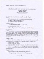 Đề thi thử Toán vào lớp 10 năm học 2015-2016 huyện Diễn Châu