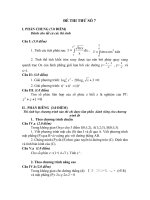 đề ôn tập học kì 2 lớp 12 môn toán, đề thi thử số 7