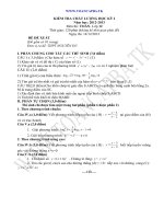 đề kiểm tra chất lượng học kì 1 môn toán lớp 12,đề tham khảo số 12