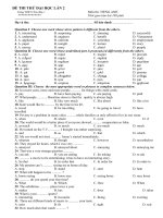 bộ đề ôn luyện thpt quốc gia tiếng anh, đề số 42