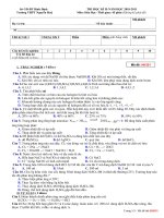 Đề hoá học lớp 10 - ôn thi kiểm tra, thi học sinh giỏi sưu tầm tham khảo (91)