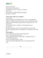 Đề thi thử Đại học môn Lịch sử năm 2014 trường THPT Lê Quảng Chí - Hà Tĩnh