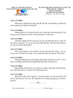 Đề thi, đáp án chính thức kì thi học sinh giỏi các trường chuyên khu vực duyên hải và đồng bằng bắc bộ năm 2015 môn Lịch sử  khối 10 của trường chuyên