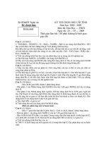 đề thi giỏi tỉnh môn hóa 9, đề tham khảo số 5