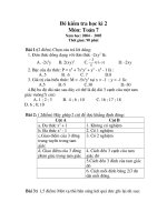 đề thi hk 2 toán 7, số 16