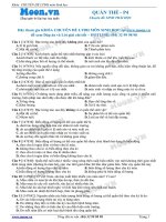 40 Câu hỏi trắc nghiệm Quần thể P4