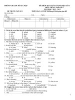 đề thi hk 2 môn anh lớp 7,số 1