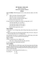 đề thi giỏi tỉnh môn hóa 9, đề tham khảo số 3