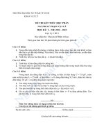 Đề thi Chuyên đề Điện học 2012 - 2013 trường ĐHSP TPHCM