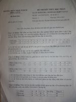 Đề thi kết thúc học phần Kiểm tra đánh giá kết quả học tập VLPT(HK1-2014-2015 ĐHSP-TPHCM)