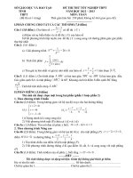 thi thử tn môn toán số  4