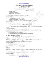 đề kiểm tra chất lượng học kì 1 môn toán lớp 12,đề tham khảo số 9