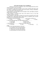 ENGLISH  READING TEST NUMBER 10